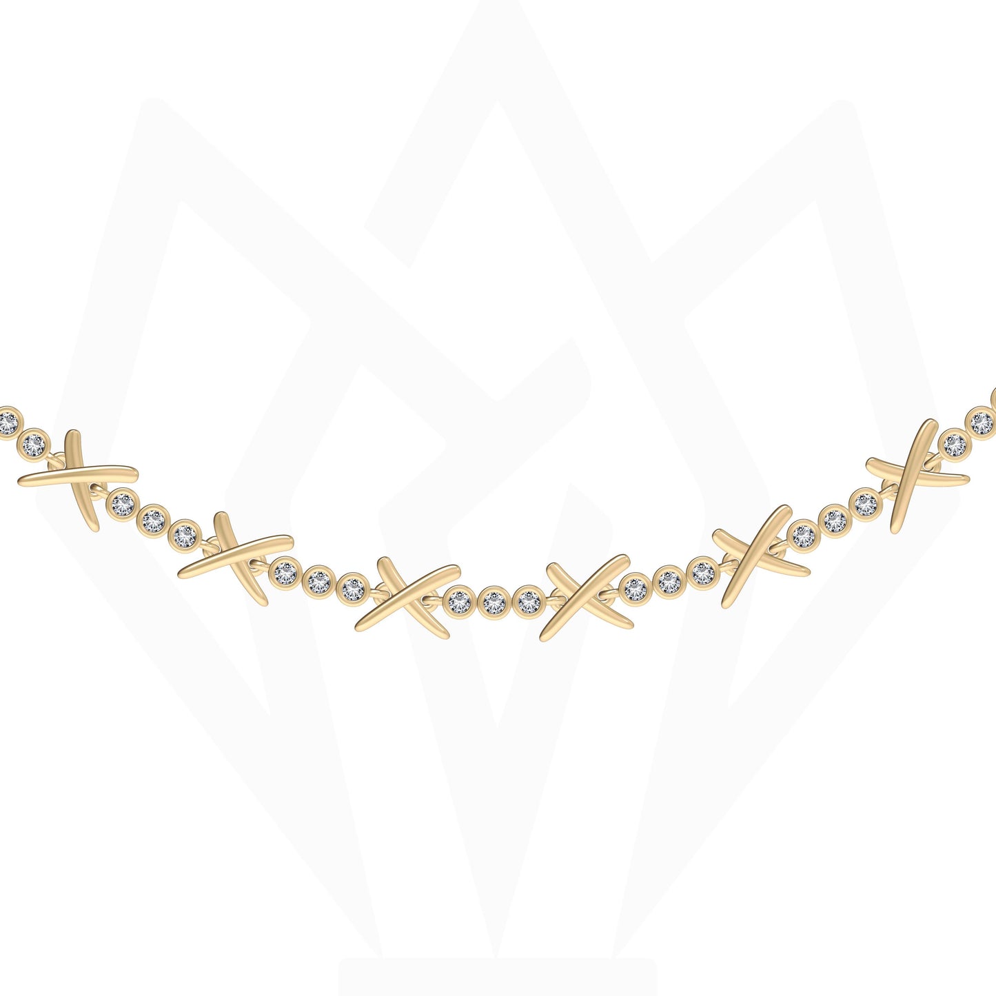 14KT Gold Diamond Amor Necklace