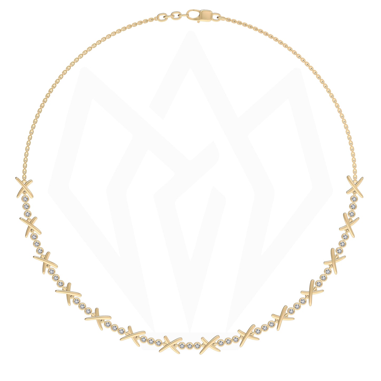 14KT Gold Diamond Amor Necklace