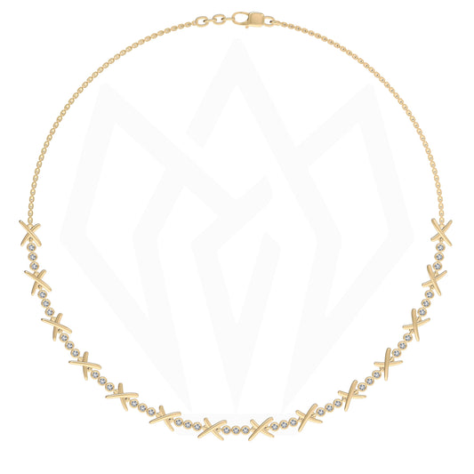 14KT Gold Diamond Amor Necklace