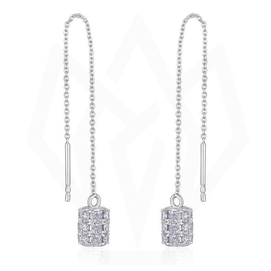 Diamond Motif Thread Earrings