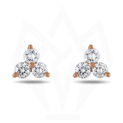 Triplet Diamond Stud Earrings