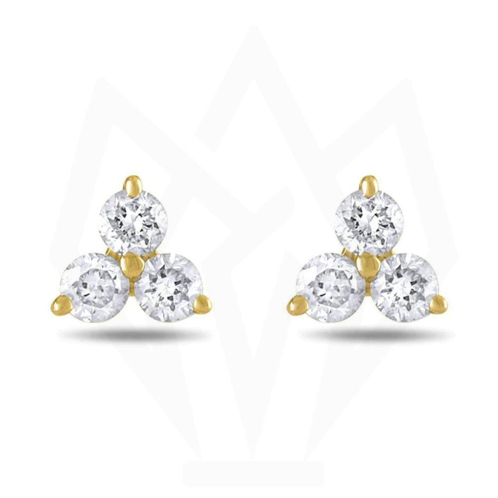 Triplet Diamond Stud Earrings