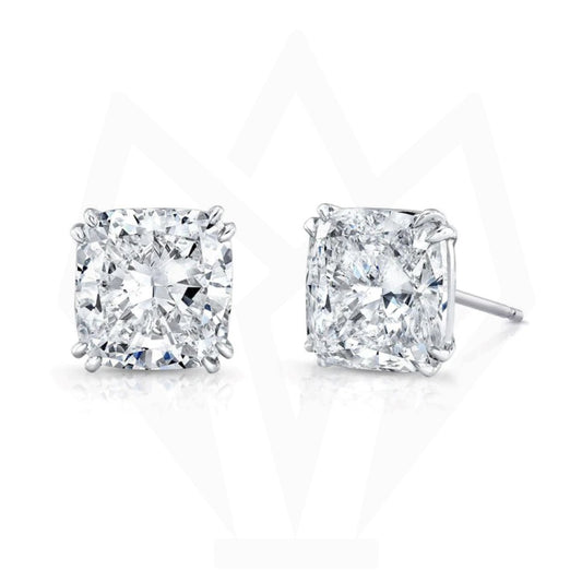 1 Carat TCW Cushion Cut Diamond Stud Earrings