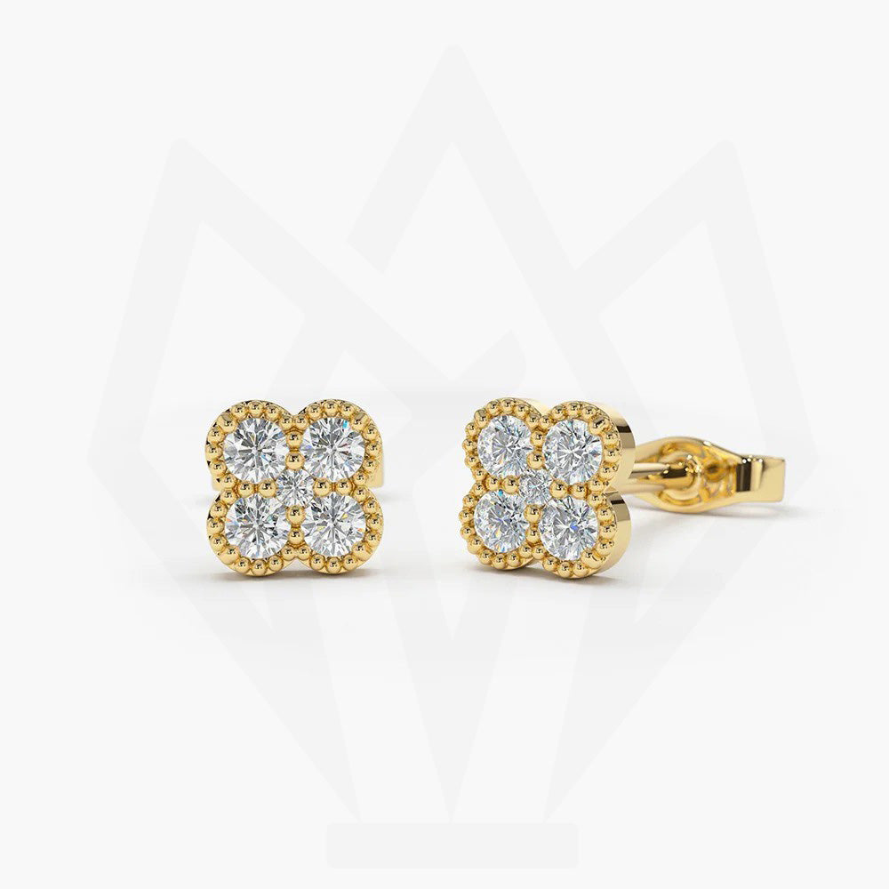 Classic Diamond Stud Earrings