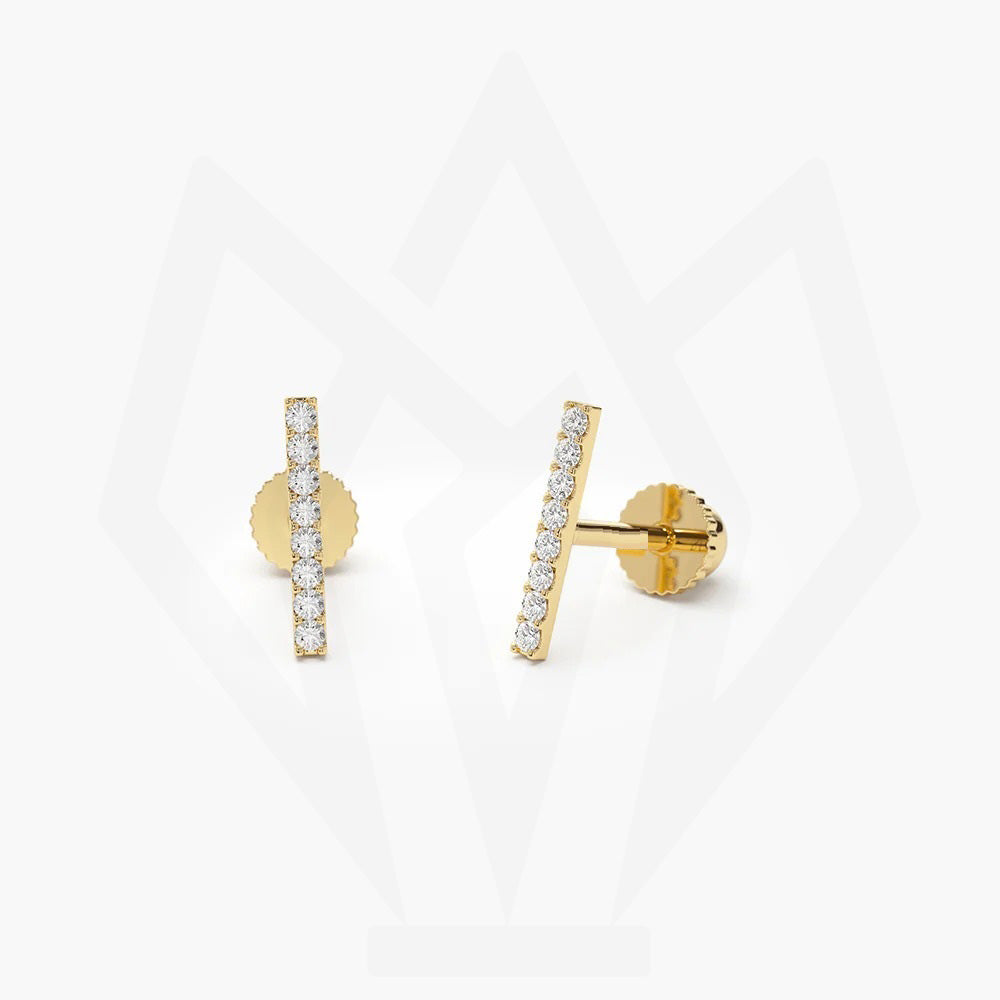 Minimalist Bar Stud Earrings