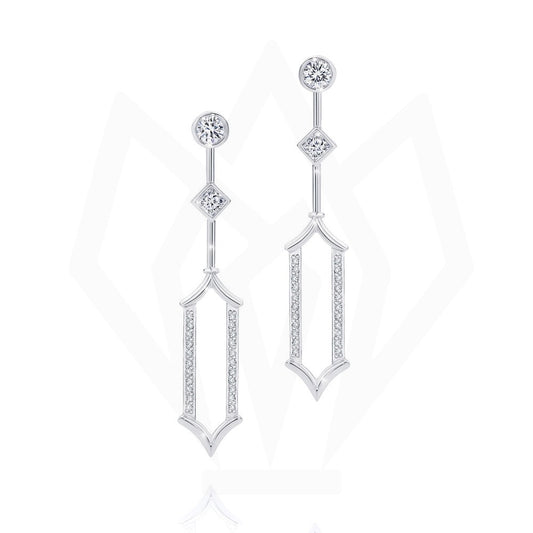 Elegant Diamond Drop Earrings