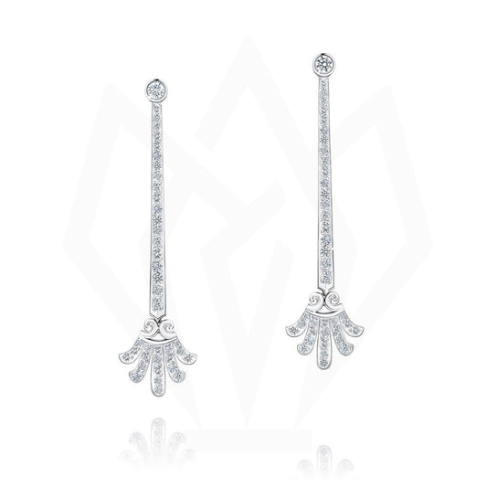 Gracious Diamond Drop Earrings