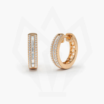 Diamond Hoops Statement Earring