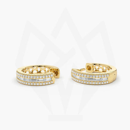 Diamond Hoops Statement Earring