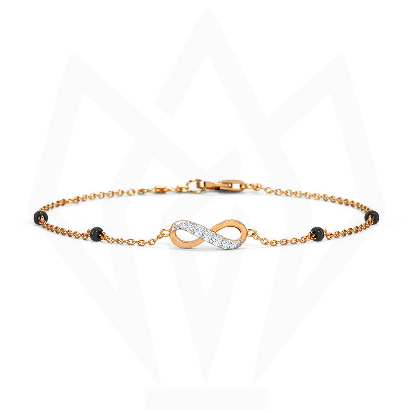 Infinity Charm Diamond Bracelet