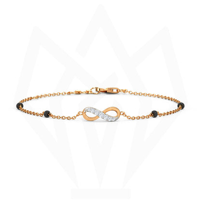 Infinity Charm Diamond Bracelet