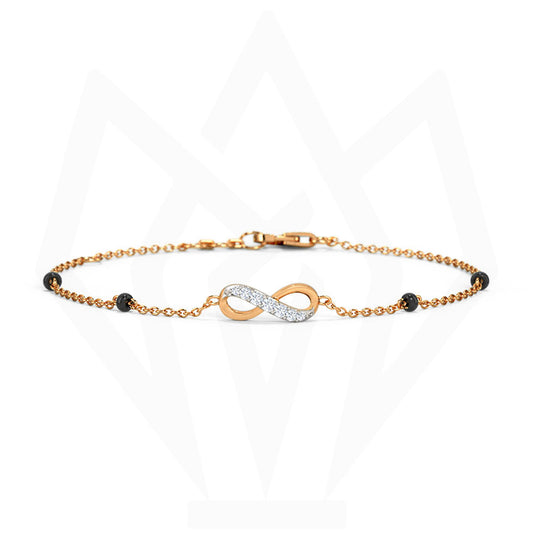 Infinity Charm Diamond Bracelet