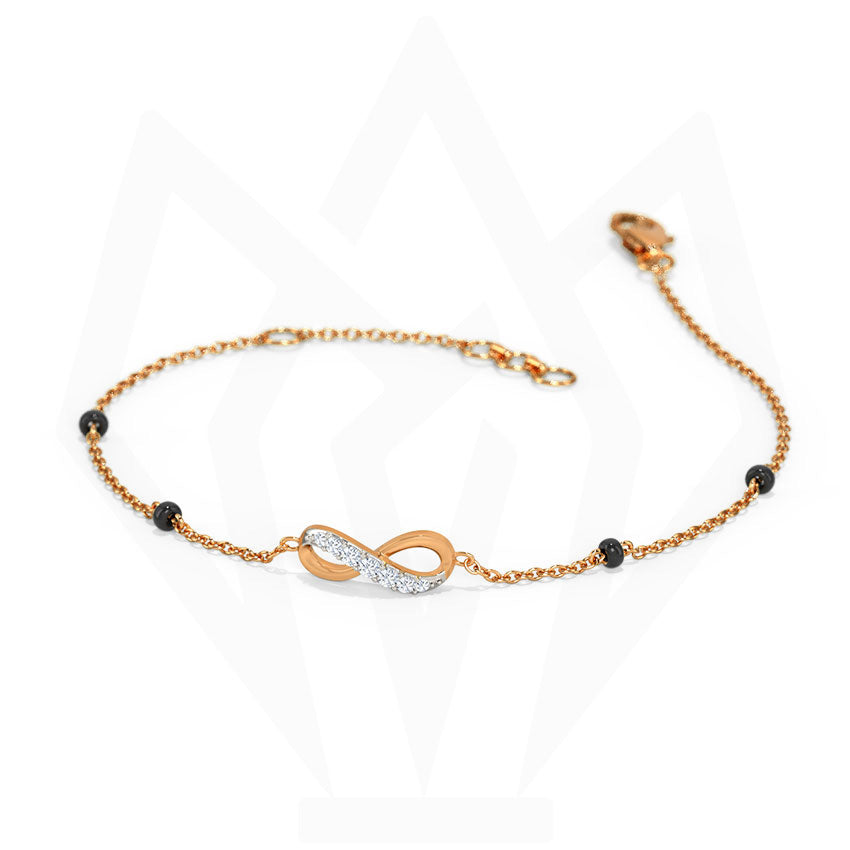 Infinity Charm Diamond Bracelet