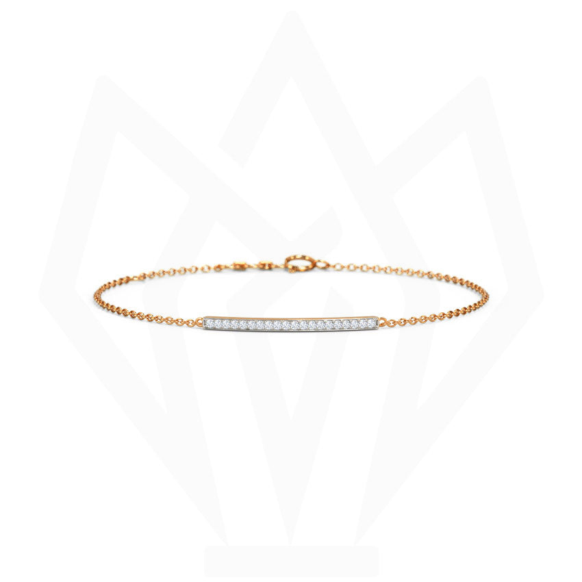 Minimalist Bar Diamond Bracelet