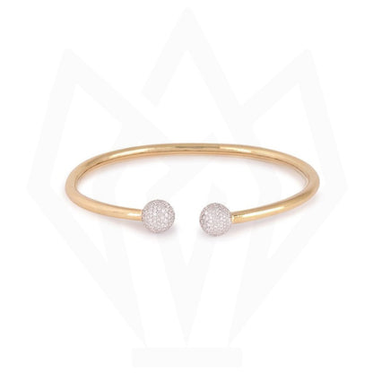 Diamond Sphere Cuff Bracelet