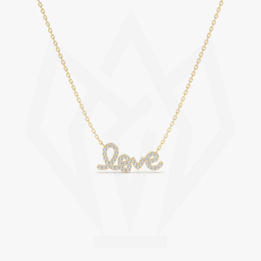 Love Charm Diamond Pendant Necklace