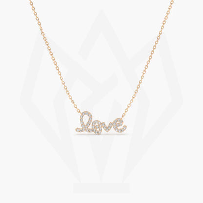 Love Charm Diamond Pendant Necklace