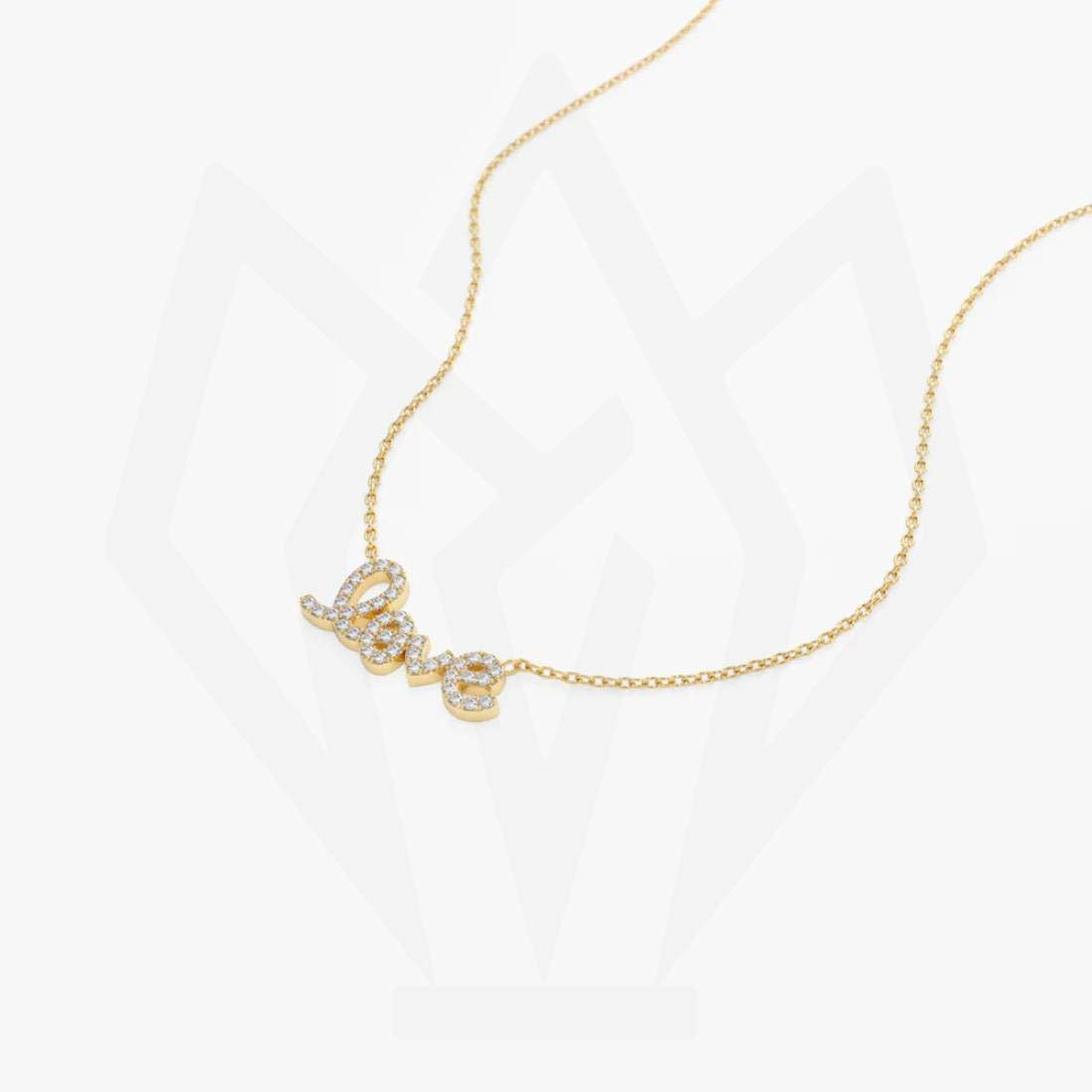 Love Charm Diamond Pendant Necklace