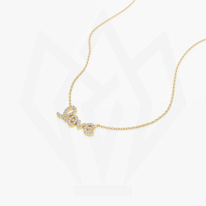 Love Charm Diamond Pendant Necklace