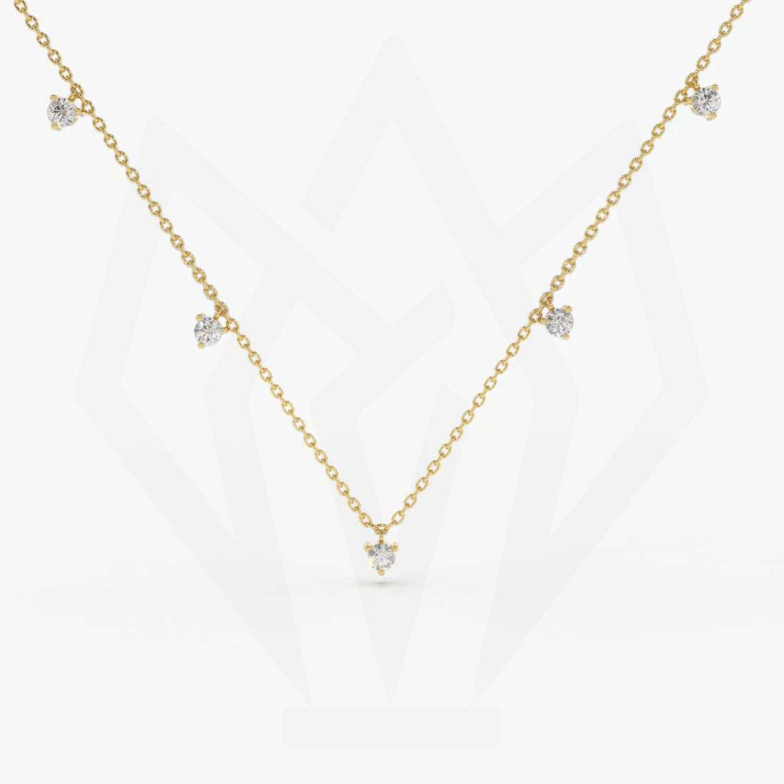 Diamond Station Necklace