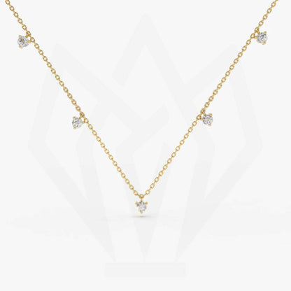 Diamond Station Necklace