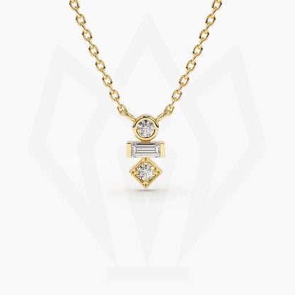 Dainty Charm Diamond Pendant Necklace