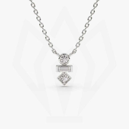 Dainty Charm Diamond Pendant Necklace