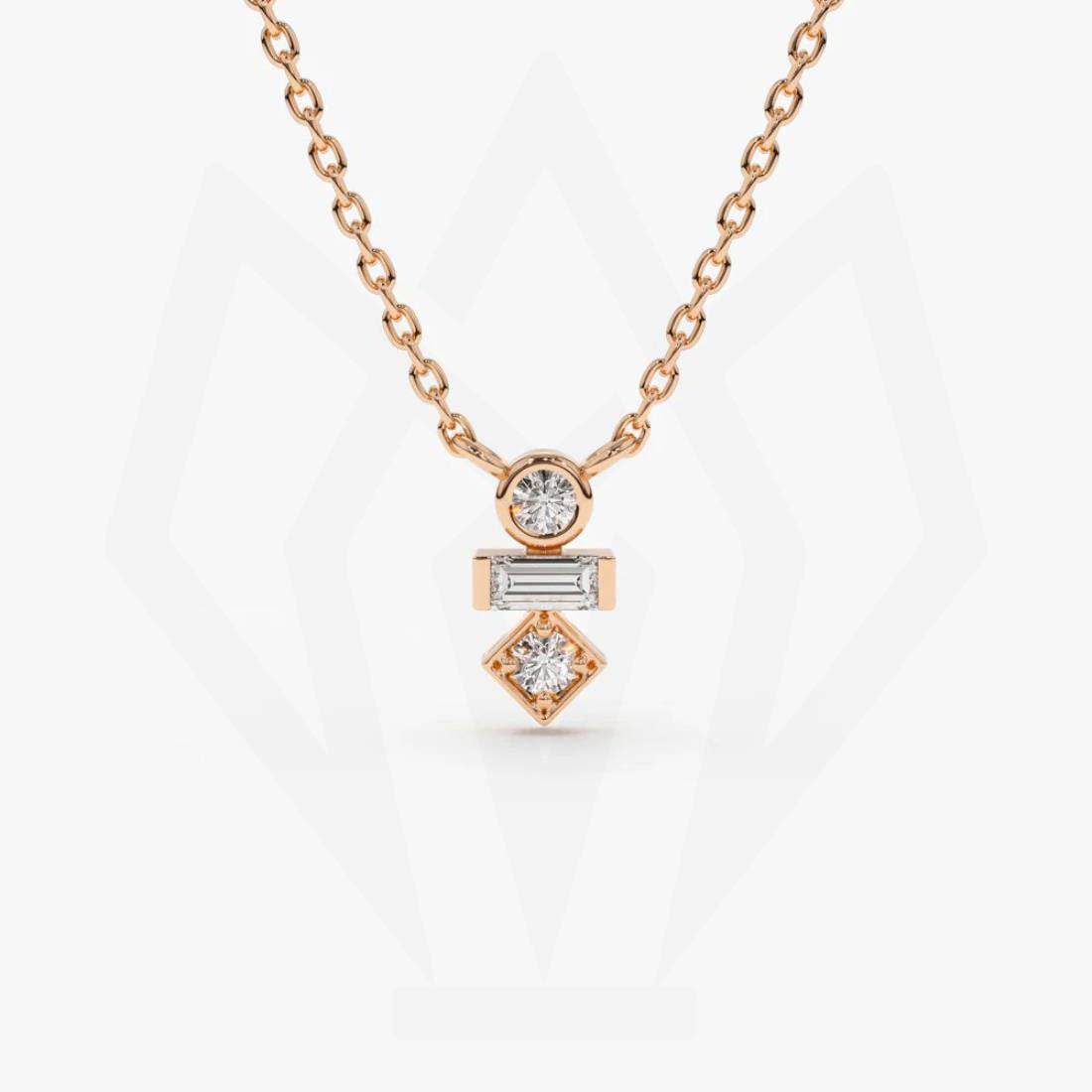 Dainty Charm Diamond Pendant Necklace