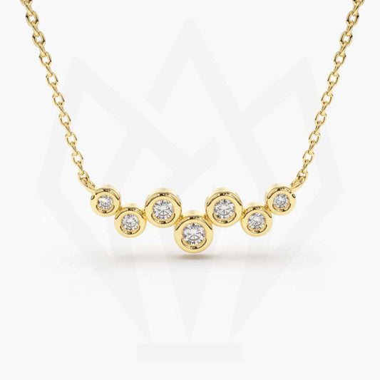 Zig-zag pattern Minimalist Diamond Necklace