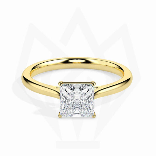 Princess Cut Solitaire Diamond Ring