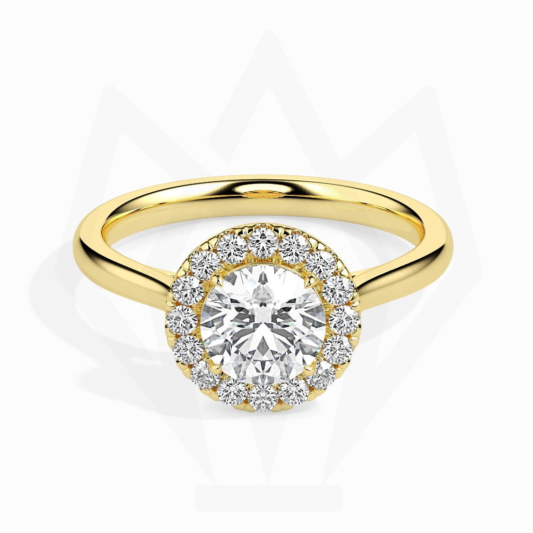 Halo Setting Diamond Engagement Ring