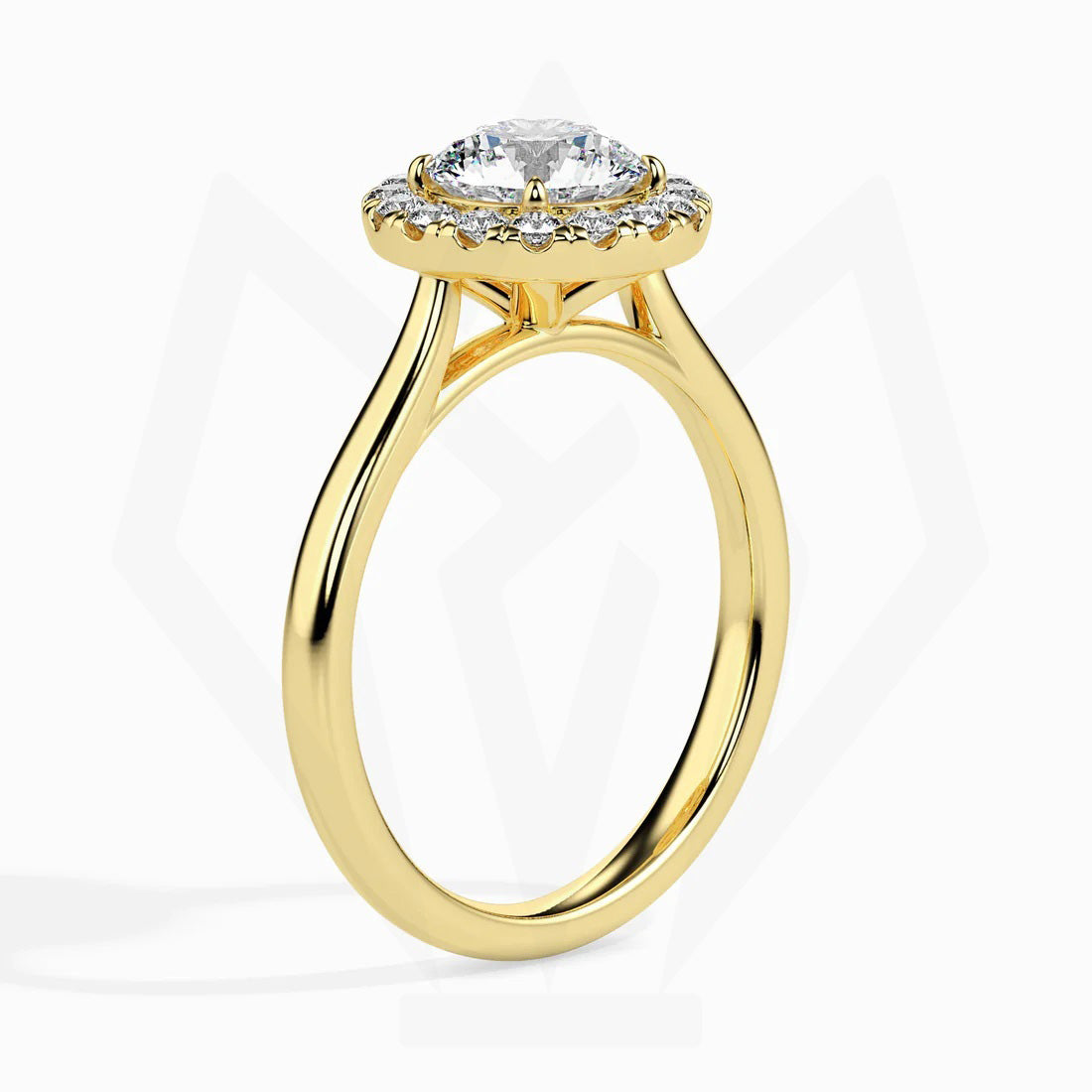 Halo Setting Diamond Engagement Ring