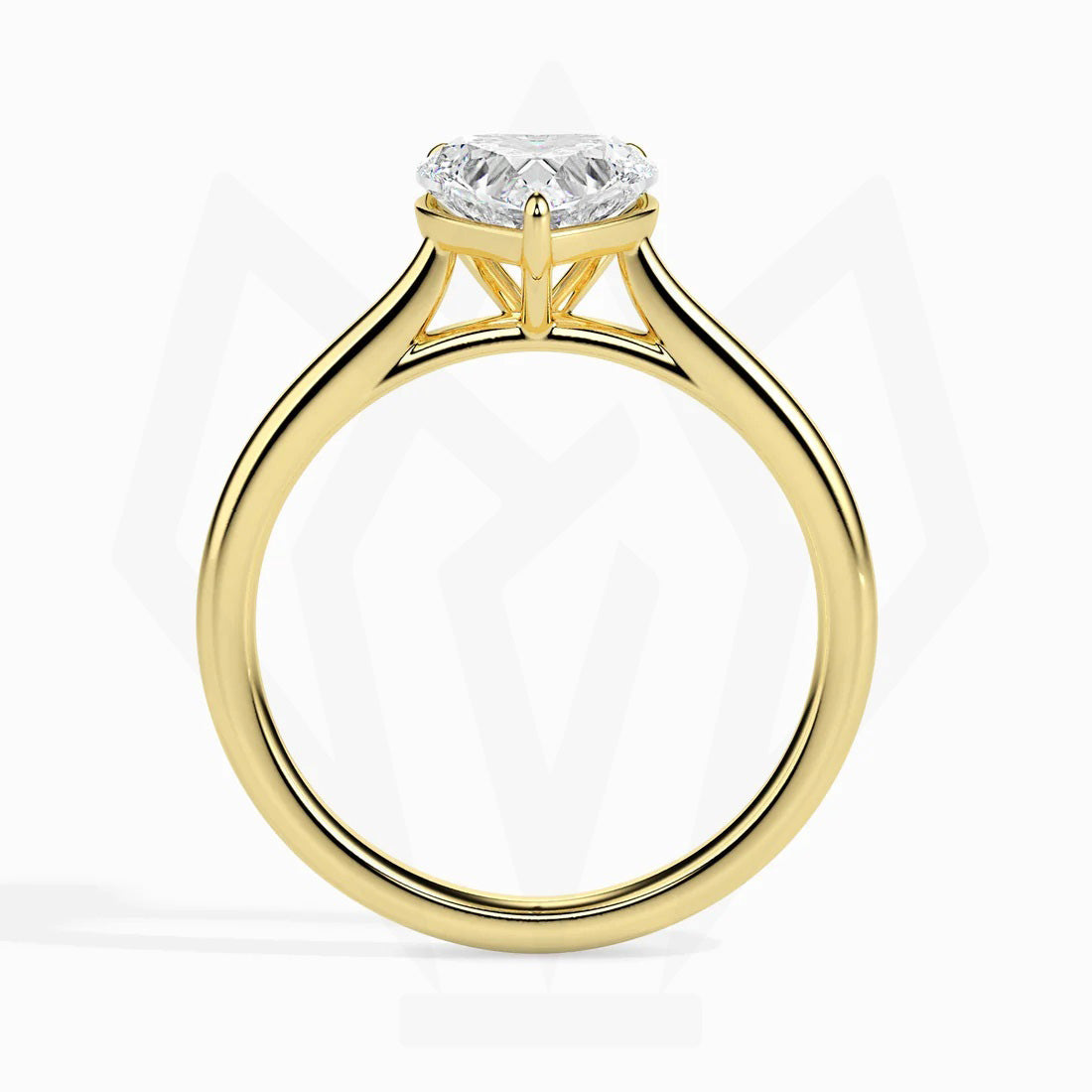 Heart Cut Diamond Solitaire Ring