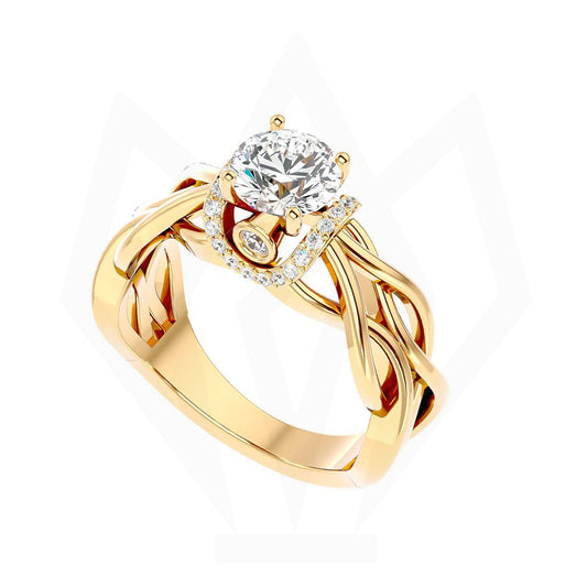 Captivating Beauty Solitaire Diamond Engagement Ring