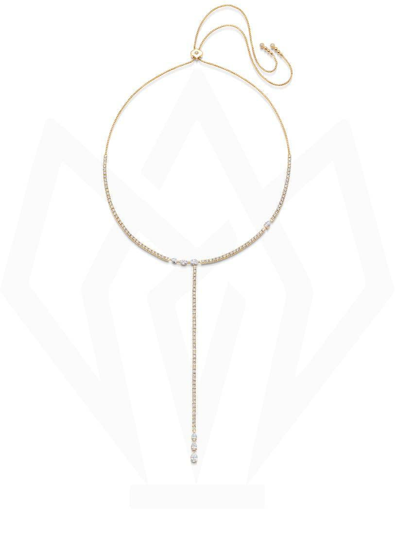 Tennis Lariat Diamond Necklace