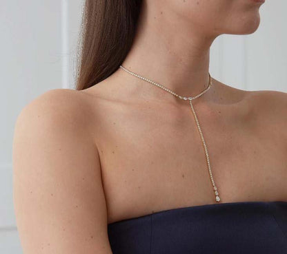 Tennis Lariat Diamond Necklace